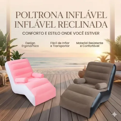 POLTRONA INFLAVEL RECLINADA