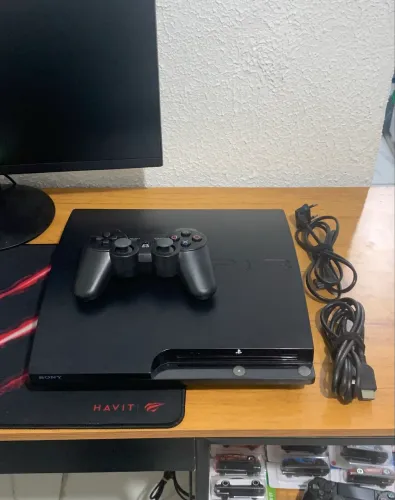 Ps3 slim desbloqueado impecável