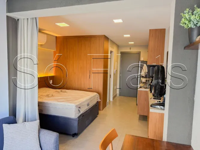 Aria Higienópolis, studio disponível para locação contendo 31m² e 01 dormitório.