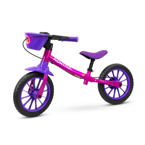 Balance Bike Nathor Aro 12 | Rosa/Feminina ou Vermelha/Fast | NOVA