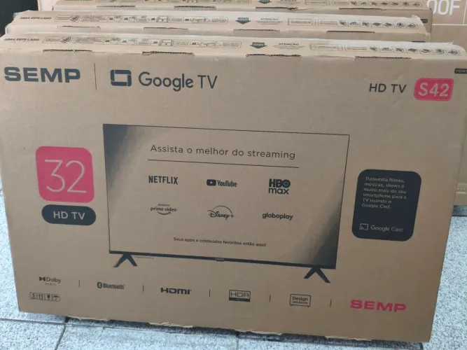 SMART TV SEMP 32" LACRADA COM NOTA E GARANTIA DE FÁBRICA