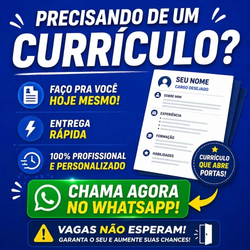 Faço Currículos Profissionais | Entrega Rápida | R$15