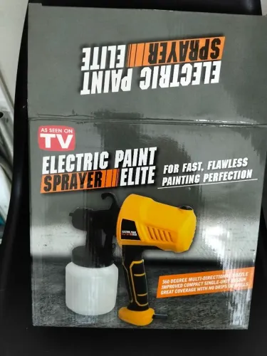 Pistola para pintura elétrica nova na caixa