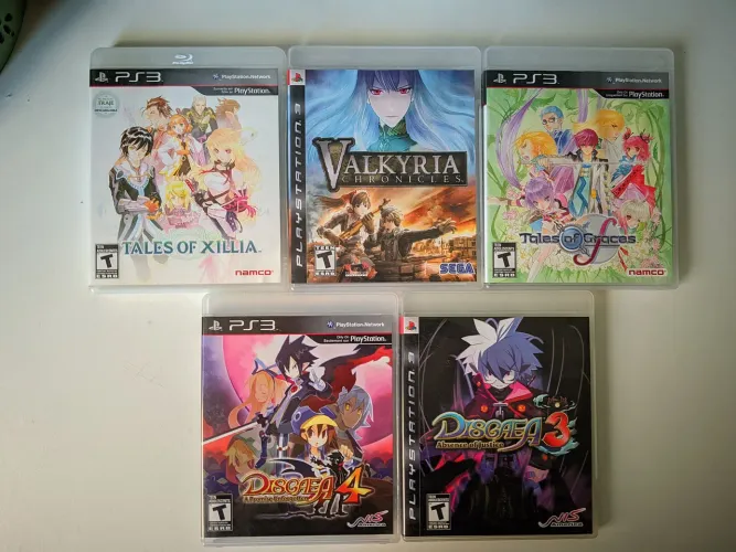 LOTE COM 5 JOGOS RPG PARA PS3