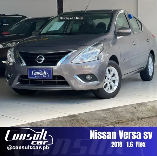 Nissan Versa SV 1.6 16V Flexstart 4P Aut. 2018