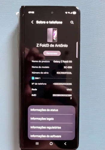 Samsung Galaxy Z Fold 3 5G - 5G - Tela Dobrável - Top de Linha