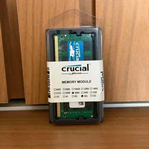 RAM Crucial 16GB DDR4 2666MHz para Notebook