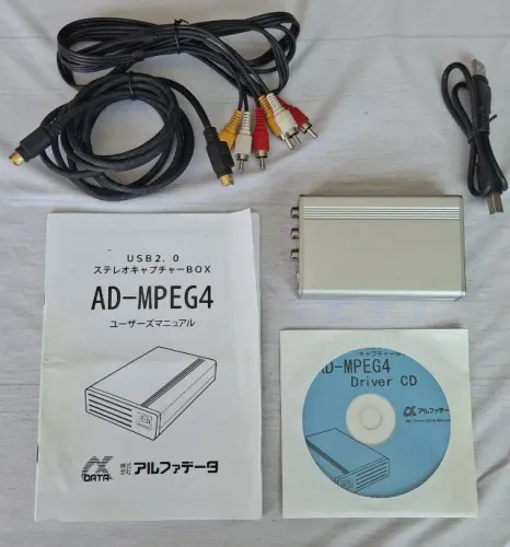 Placa De Captura Alpha Data Ad-mpeg4 Completa + Cd Drivers Original (Uso Legacy/antigo)