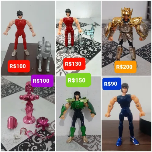 Armaduras cavaleiros do zodiaco bandai vintage LEIA
