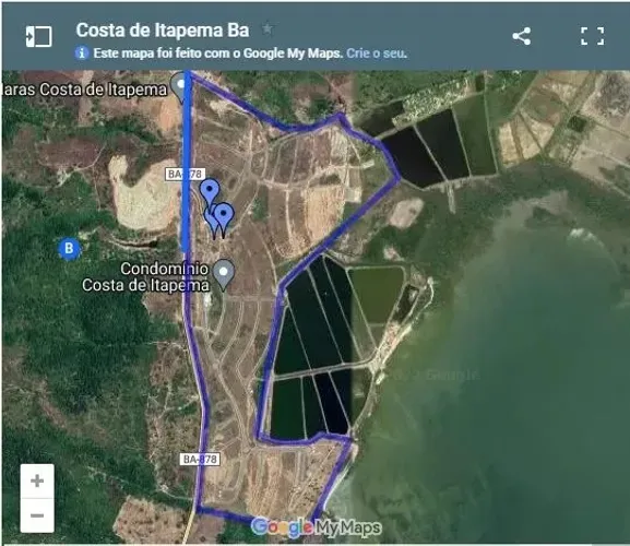 Terreno em Santo Amaro em condomínio fechado à beira mar