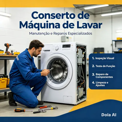 Manutenção em máquina de lavar