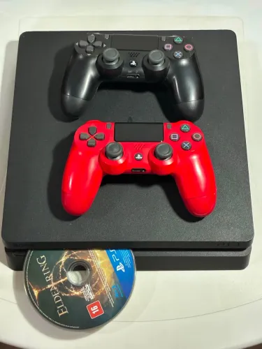 Playstation 4 Slim 1TB + 2 Controles originais + Jogos