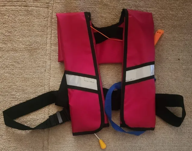 Colete Salva-vidas Inflável Automático p/Eqpto Aquá c/02 Cilindros Seariver Aço 33g NOVOS
