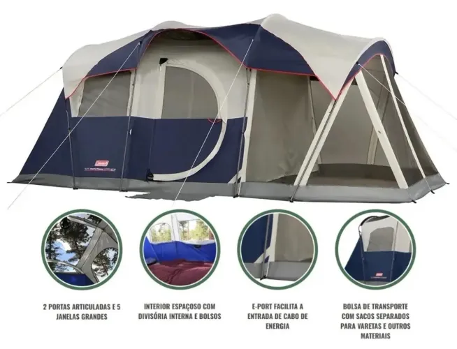 Barraca de camping 6 pessoas Coleman 