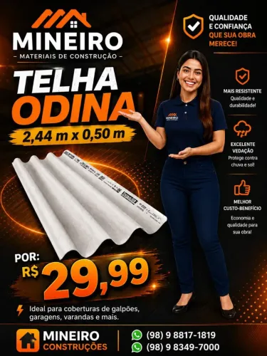 Telha ondina 2.44x0.50