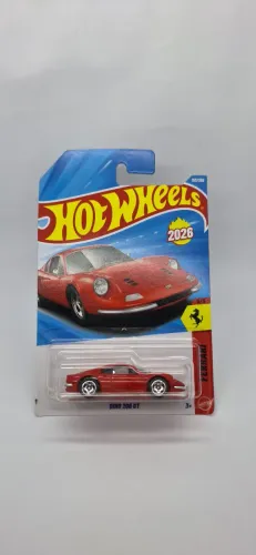 FERRARI DINO 206 GT VERMELHA HOT WHEELS NOVO