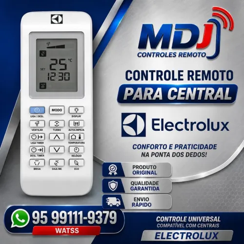Controles da central de ar condicionado da Electrolux
