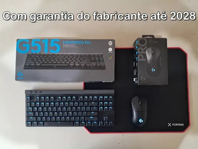 Teclado Mecânico G515 TKL e Mouse PRO 2 Lightspeed