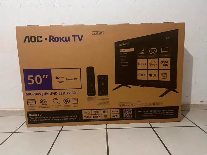 TV AOC 50 POLEGADAS NOVA LACRADA COM NOTA FISCAL