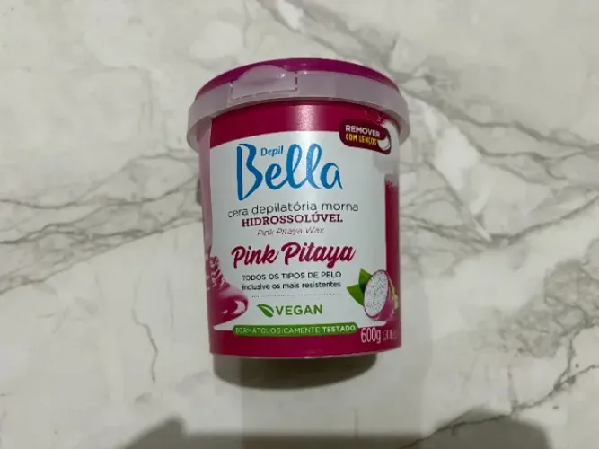 Cera Depilatória Bella Pink Pitaya Morna Hidrossolúvel 600g - Nova Lacrada