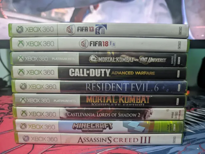 Lote 9 jogos originais Xbox 360