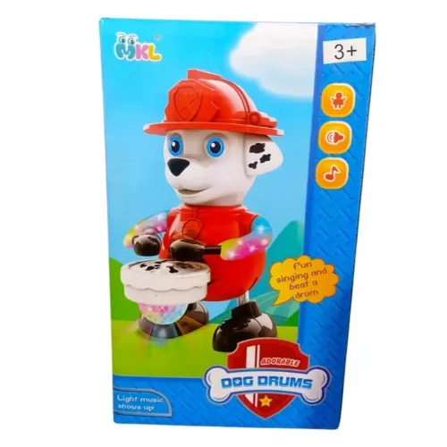 Brinquedo Boneco Patrulha Canina Com Som Luz E Movimento