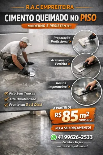Pisos de cimento queimado 