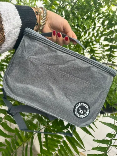 Bolsa térmica com alça unissex marmita lancheira