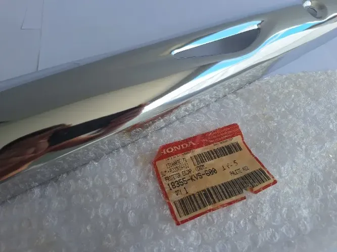 Protetor de Escapamento Original Honda CG 150 Fan ESI - Cromado - Novo