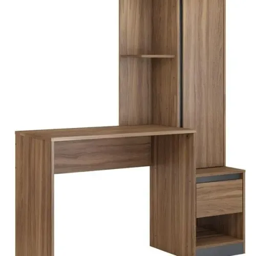 Escrivaninha Com Armário 1 Porta 1 Gaveta Morada