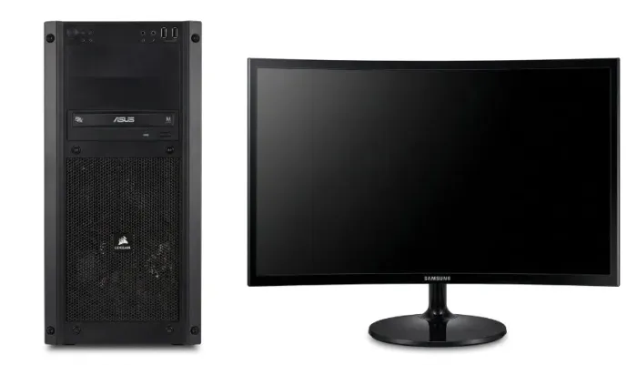 Setup Gamer Completo Ryzen 7 2700 RX570 16GB SSD + Monitor 24 Curvo