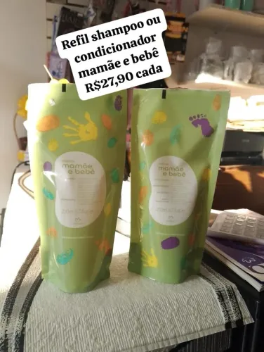Refil shampoo, condicionador mamãe e bebê
