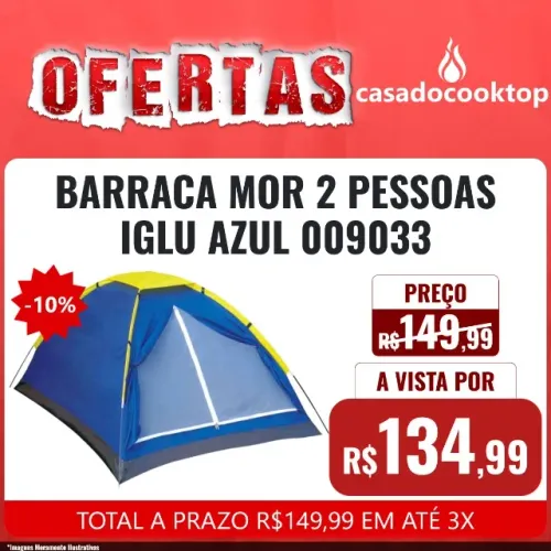 BARRACA MOR IGLU 2 PESSOAS AZUL NEW 409033
