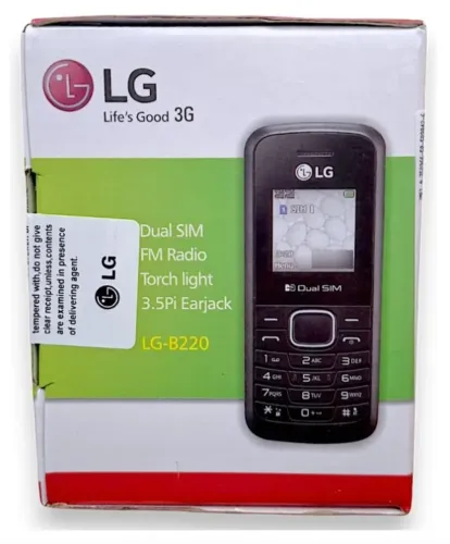LACRADO Celular Lg B220 Dual Chip Rádio Fm E Lanterna Preto