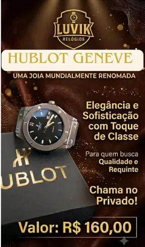 Relógio Hublot Geneve Luxo impecável