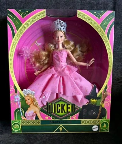 BONECA BARBIE GLINDA WICHED DELUXE nova LACRADA 