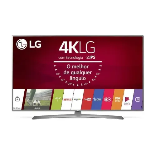 Smart TV LG 55 Polegadas UHD 4k Wifi WebOS UJ6585 HDMI USB HDR10 120hz em FHD