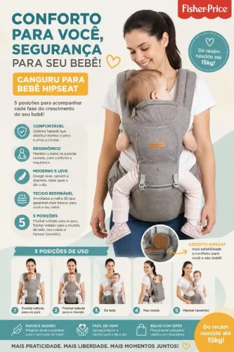 Canguru para bebê Hipseat