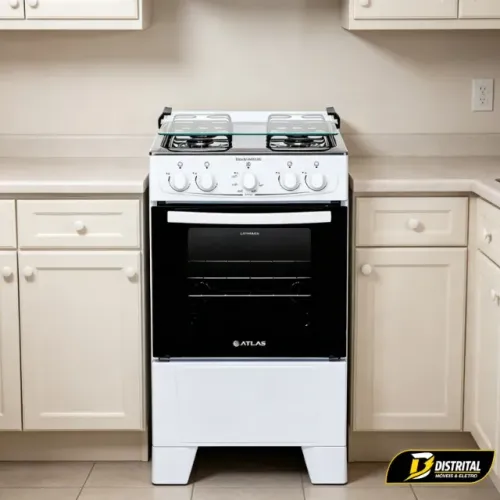 Fogão Atlas Coliseum Plus 4 Bocas Acendimento Manual Mesa de Inox Novo