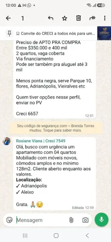 Tarsila do Amaral | 2 Quartos c/ Suíte | Mobiliado | 90m² | Vieiralves Manaus Am<br>OLX