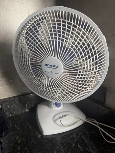 Ventilador de Mesa 30cm Super Power Mondial Branco/Azul Escuro