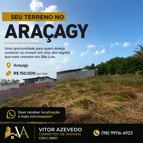 3 Lotes à Venda no Araçagy - 205 m² cada