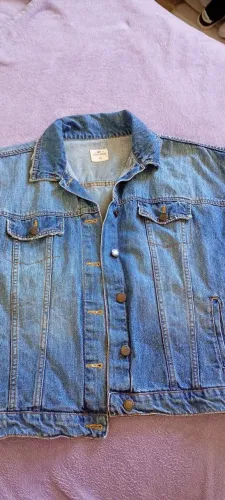 Colete jeans feminino