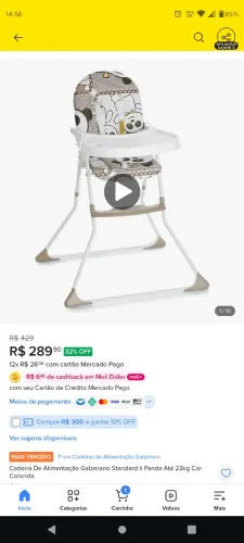 Cadeira de alimentação