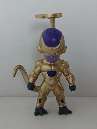 BONECO ACTION FIGURE MINIATURA DRAGON BALL FREEZA GOLD DOURADO