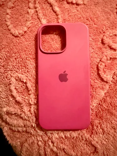 Capa de silicone iPhone 16 Pro Max - Rosa