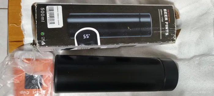 Garrafa térmica com visor