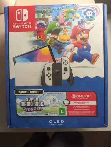 Nintendo Switch OLED novo, sem dock
