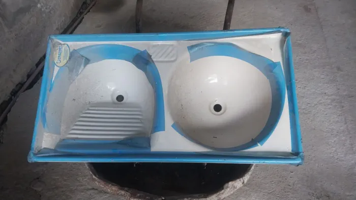Tanque de fibra duplo