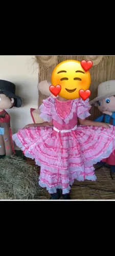 vestido de quadrilha conservado veste 5 anos a 10 anos